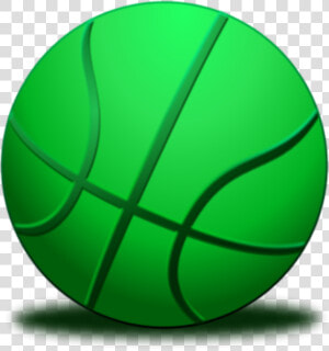 Green Clip Art Images   Basketball Ball Green Color  HD Png Download