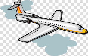 Vector Illustration Of Commercial Aircraft Passenger   Vector May Bay Oto  HD Png Download