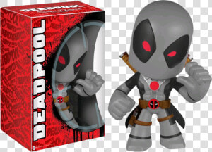 Black  amp  Grey Super Deluxe Vinyl Figure   Deadpool Grey And Red  HD Png Download