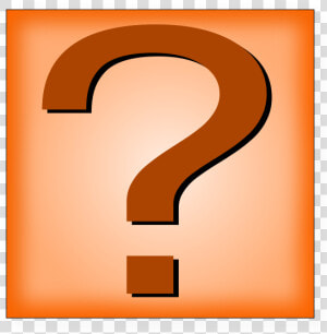 Question Mark Orange Button   Question Mark Box Clipart  HD Png Download