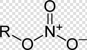 Nitrate Group 2d   Carbon Bonded To 3 Oxygen  HD Png Download