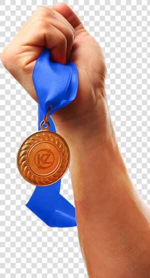 Bronze Medal   Medal In Hand Png  Transparent Png