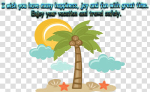 Summer Breaks Wishes Png Free Pic   Beach Tropical Beach Summer Clip Art  Transparent Png