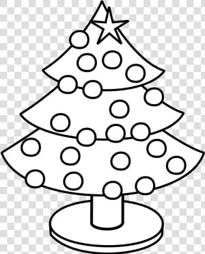 Color This Christmas Tree   Make Christmas Tree In Page  HD Png Download