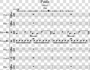 Paula Slide  Image   Zoe Paula Sheet Music  HD Png Download