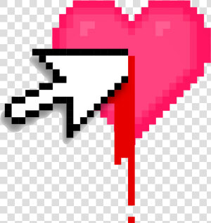 Pixel Heart Png   Black Heart Pixel Art  Transparent Png