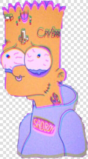  art  bart  sad  tears  bartsimpson  simpson  depression   Bart Simpson Sad Png  Transparent Png