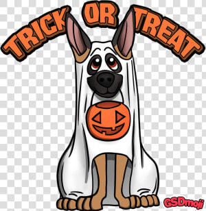 1 Reply 3 Retweets 12 Likes   Happy Halloween German Shepherd  HD Png Download