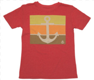 Red  Stripe  Kid S  Kid S Tee  Kid  Anchor  Yellow    Greek Souvenirs T Shirt  HD Png Download