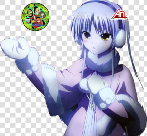 Anime Chica Navidad Photo   Kanade Angel Beats  HD Png Download