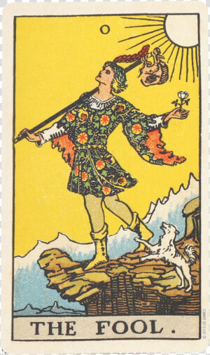 Tarot Card 0 The Fool  HD Png Download