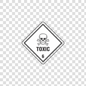 Class 6 Dangerous Goods Label  HD Png Download