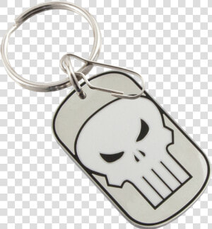 Picture Of Marvel Punisher Tag Enamel Key Chain   Keychain  HD Png Download