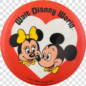 Walt Disney World Minnie And Mickey Entertainment Button   Cartoon  HD Png Download