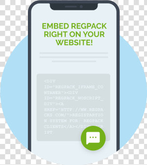 Registration Embedded On Your Website   Smartphone  HD Png Download