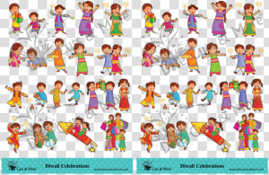 Diwali Celebrations   Diwali Celebration Clipart  HD Png Download