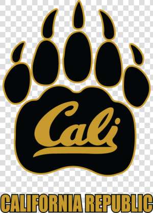 Heat Transfer Ht015 Black gold Cali Paw   Cal  HD Png Download