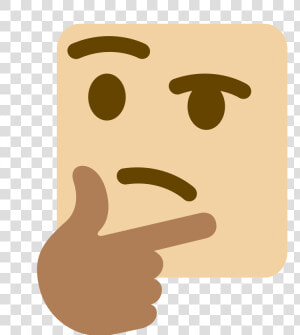 Skintonethink Thinking Discord Emoji Slack Emoji   Discord Thinking Emoji Png  Transparent Png