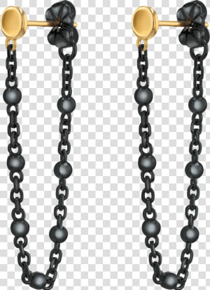 Movado Ball  amp  Chain Earrings   Chain  HD Png Download