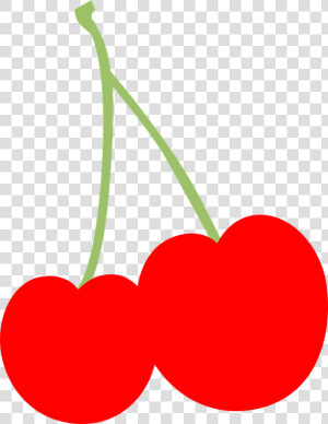 Cherry  Fruit  Fresh  Sweet  Two  Earring  Tasty  Red   Cherry Silhouette Png  Transparent Png