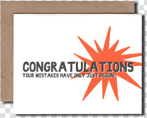 Congrats Mistakes   Graphic Design  HD Png Download