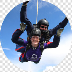 A Supporter Skydives For Target Ovarian Cancer   Extreme Sport  HD Png Download