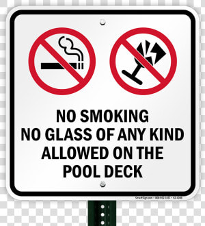 No Smoking On The Pool Deck Signs   Please No Smoking Sign  HD Png Download