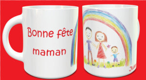 Tasse Bonne Fête Maman   Label  HD Png Download