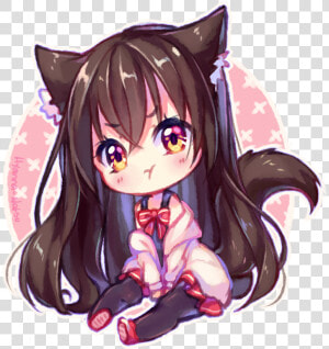 Hyanna Natsu Chibi Cat  HD Png Download