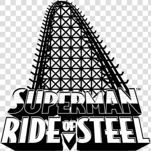 Superman Ride Of Steel Logo Black And White   Superman Ride Of Steel Logo  HD Png Download