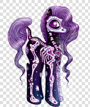 Santa Muerte Adoptable Pony Auction Closed By Magexp   Day Of The Dead Chibi  HD Png Download