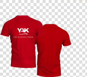 Yak Stylish Short Sleeve T Shirt 3 Red Front Back   Stylish Png T Shirt  Transparent Png