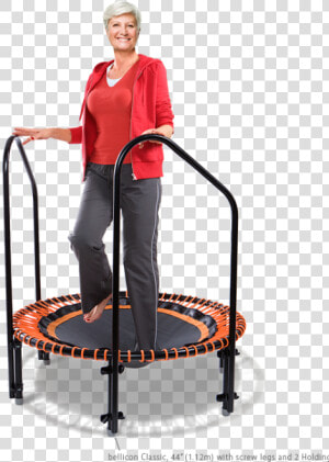 Old Woman On Trampoline  HD Png Download