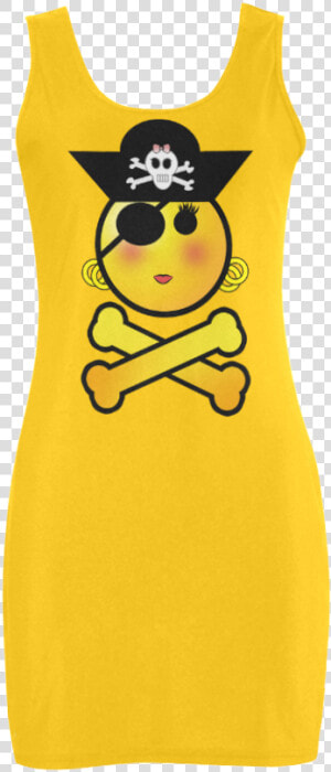 Smiley Emoji Girl Medea Vest Dress   Active Tank  HD Png Download