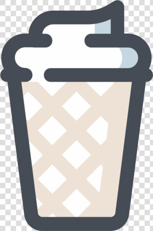 Ice Cream In Waffle Icon  HD Png Download