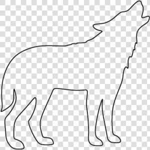 Drawing Dog Arctic Wolf Clip Art   Wolf Outline Drawing  HD Png Download