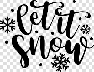 Let It Snow Stencil  HD Png Download