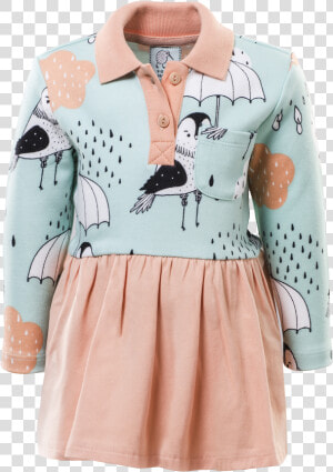 Ls Shirt Waist Kids Dress   Miniskirt  HD Png Download