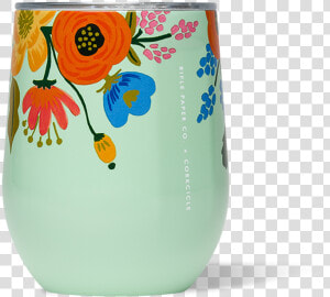 Corkcicle Stemless Wine Glass Lively Floral   Corkcicle X Rifle Paper Stemless  HD Png Download