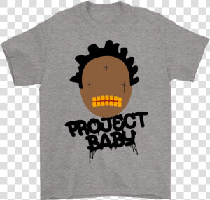 Kdkblk Kodak Black Project Baby Rap T Shirt   Cartoon  HD Png Download