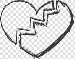 Drawing Detail Broken Heart   Broken Heart Transparent Background  HD Png Download