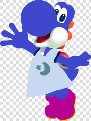 Blue Yoshi Pjs   Cartoon  HD Png Download