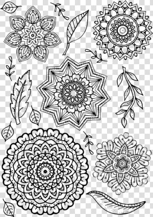 Mandala The 137 Small Mandalas Easy Designs Coloring   Illustration  HD Png Download