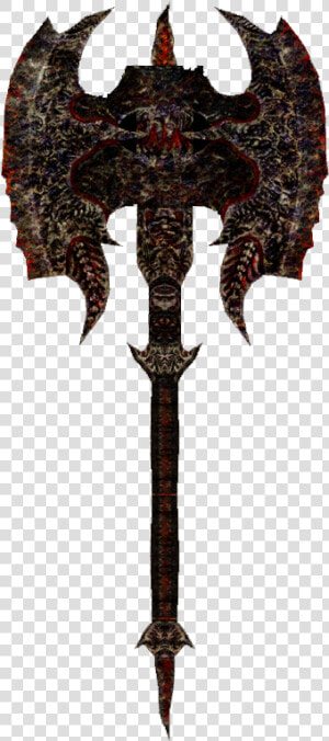 Daedric Battle Axe  HD Png Download