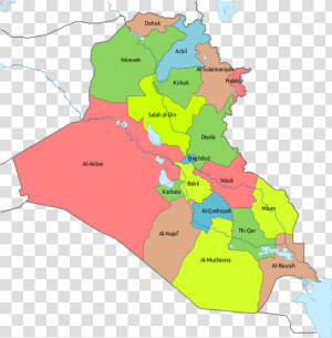 Iraq Provinces Map  HD Png Download