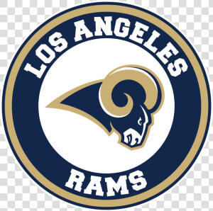 Los Angeles Rams Circle Logo Vinyl Decal   Sticker   Emblem  HD Png Download