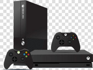 Xbox One And Xbox 360 Consoles And Controllers   Game Controller  HD Png Download