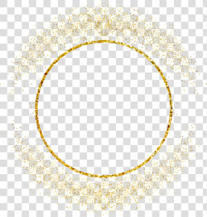  circle  round  gold  frame  glitter  geometric  border   Circle  HD Png Download