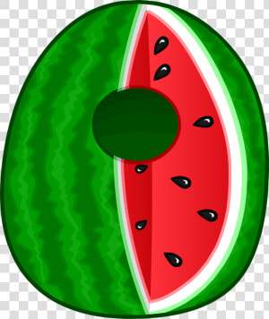 Melon Clipart Green Watermelon   Club Penguin Fruit Costumes  HD Png Download