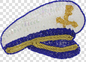 Captain S Sailor Hat Beaded  amp  Sequin Applique   Sequined Captain Hat  HD Png Download